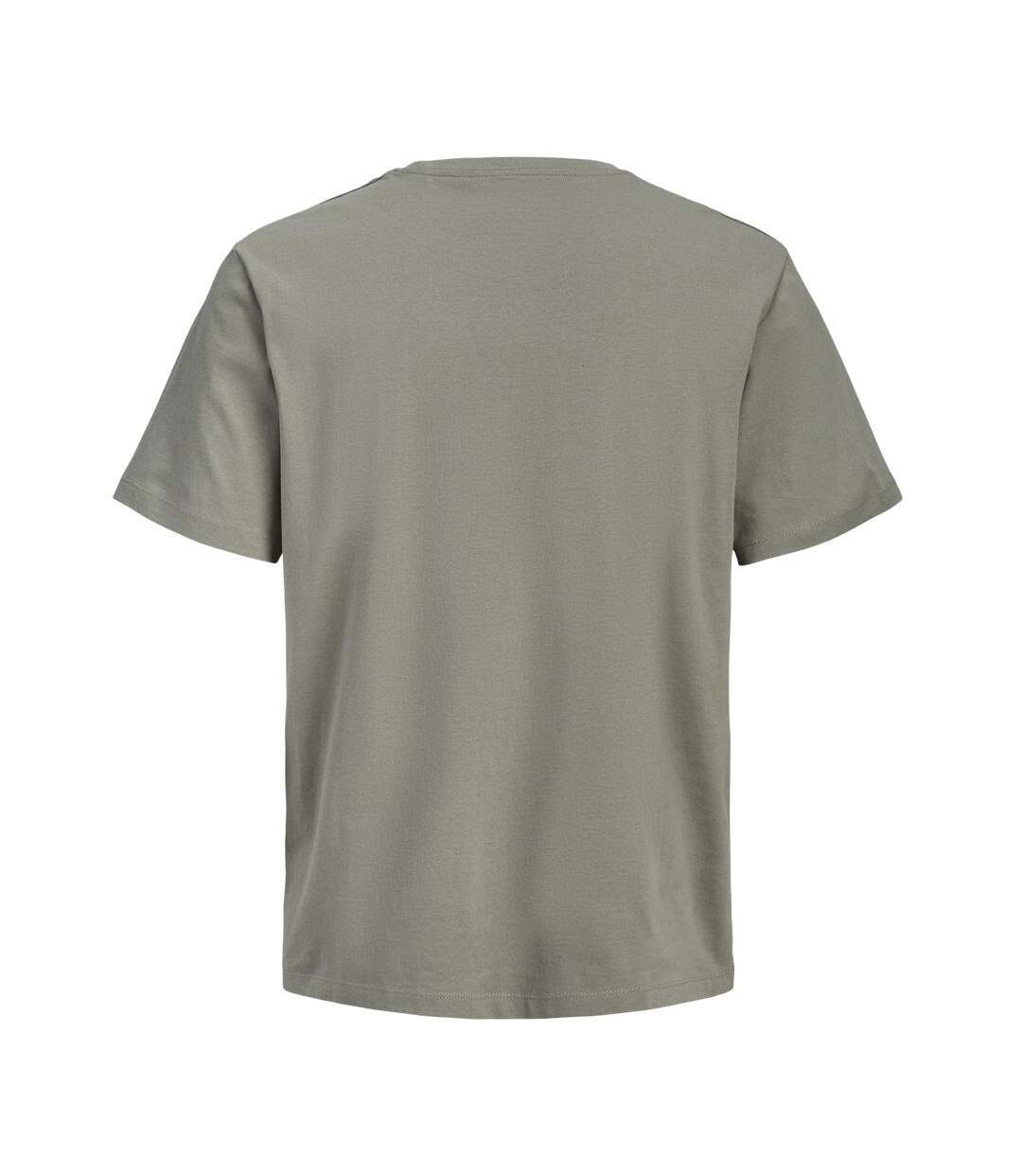 T-Shirt vert/jaune homme jack & jones arri-2