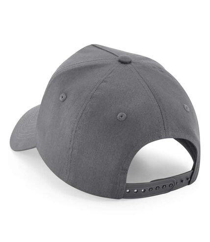 5 panel removable patch baseball cap graphite grey Beechfield