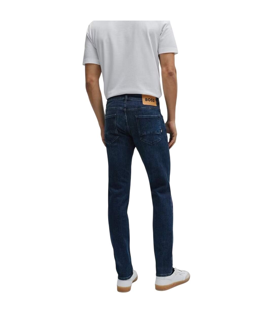 Mens Charleston Denim 5 Pockets Slim Jeans Navy Boss-3