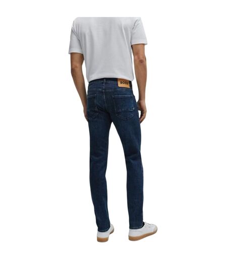 Mens Charleston Denim 5 Pockets Slim Jeans Navy Boss