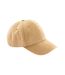 Casquette adulte moutarde Beechfield