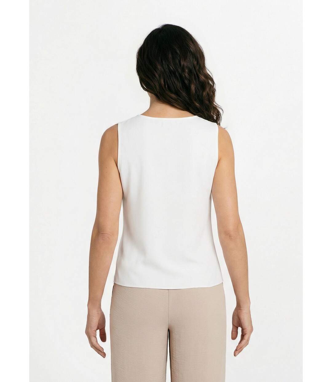 Gilet sans manches boutons dorés-2
