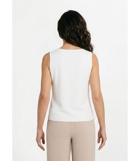 Gilet sans manches boutons dorés