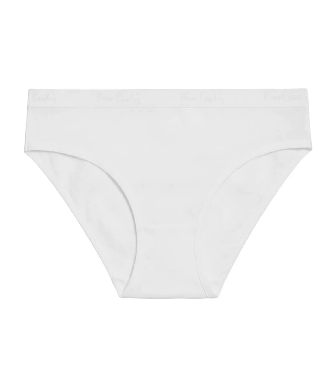 Lot de 3 slips femme  en coton uni et imprimé ceinture fine 2cm BWF Pierre Cardin-4