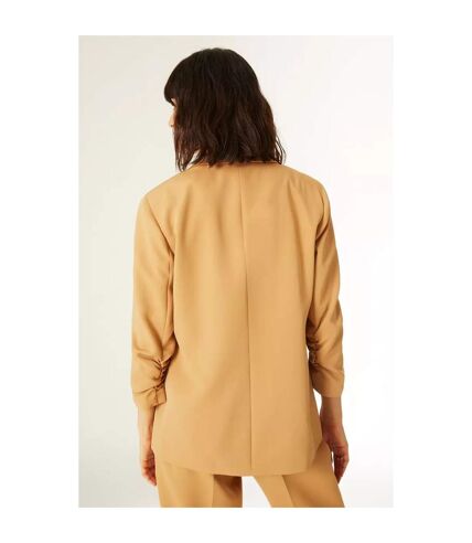 Principles Womens/Ladies Ruched Tailored Blazer (Camel) - UTDH2338