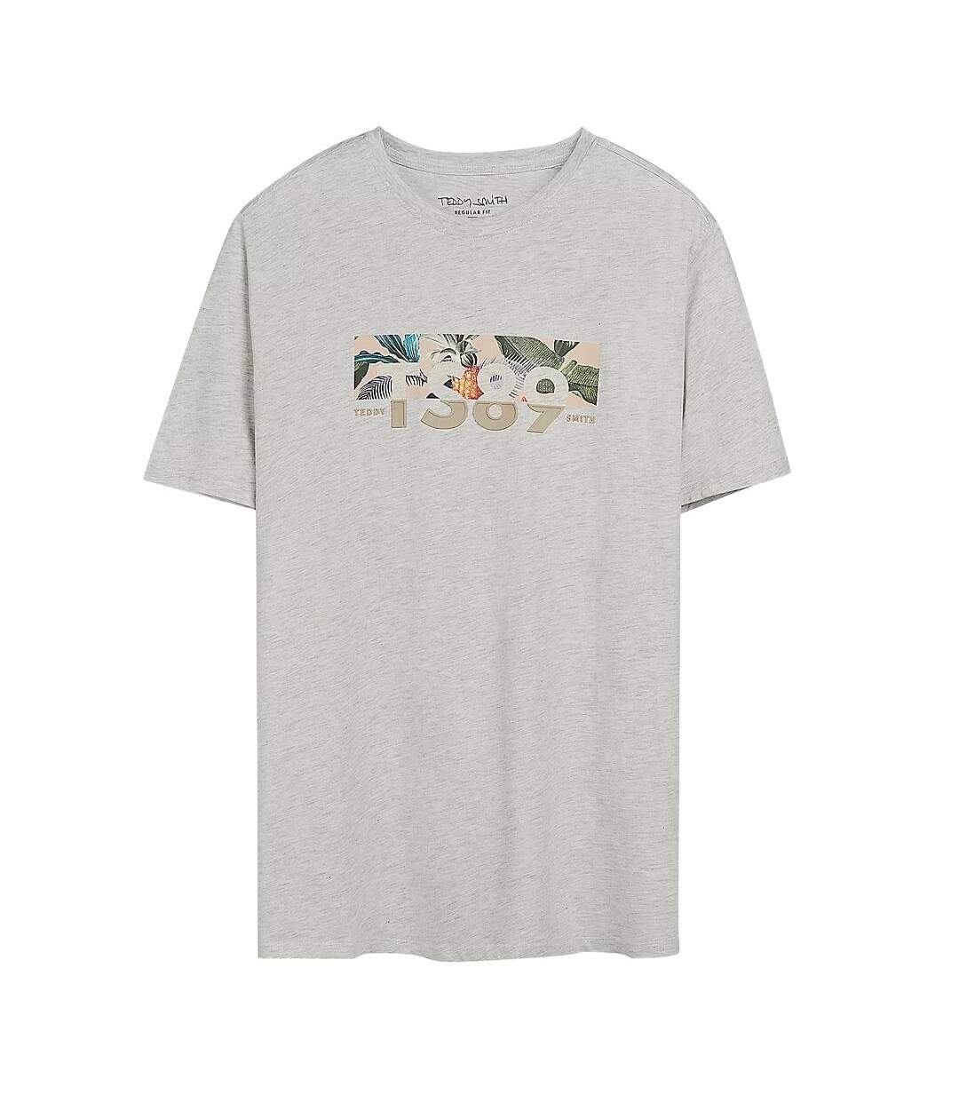 T-Shirt gris homme teddy smith ezios-1
