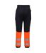Portwest Mens KX3 Hi-Vis Flexible Sweatpants (Black/Orange) - UTPW1093