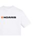 Unisex Adult Lando Norris T-shirt White F1-3