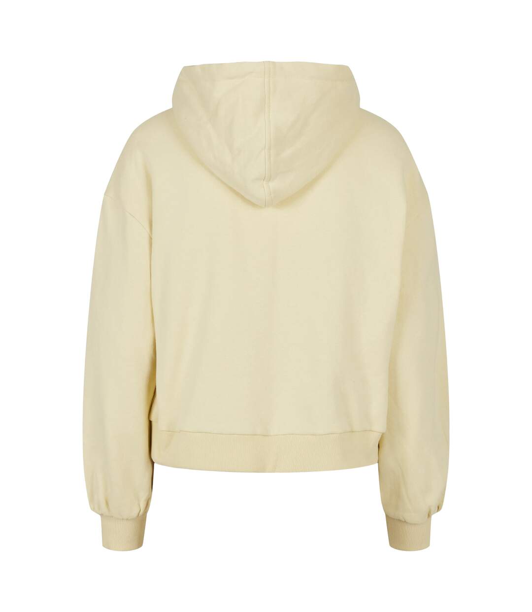 Sweat À Capuche Femme Jaune Pâle Build Your Brand-2