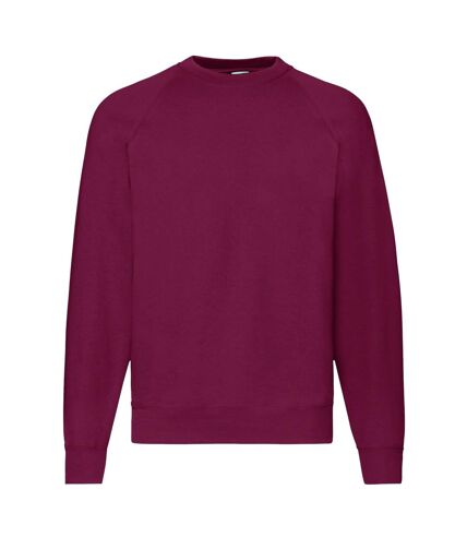 Fruit Of The Loom Mens Raglan Sleeve Belcoro® Sweatshirt (Burgundy) - UTBC368