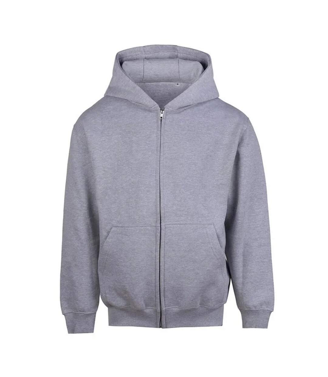 Mens Vision Heavyweight Hoodie Heather Grey Awdis-1