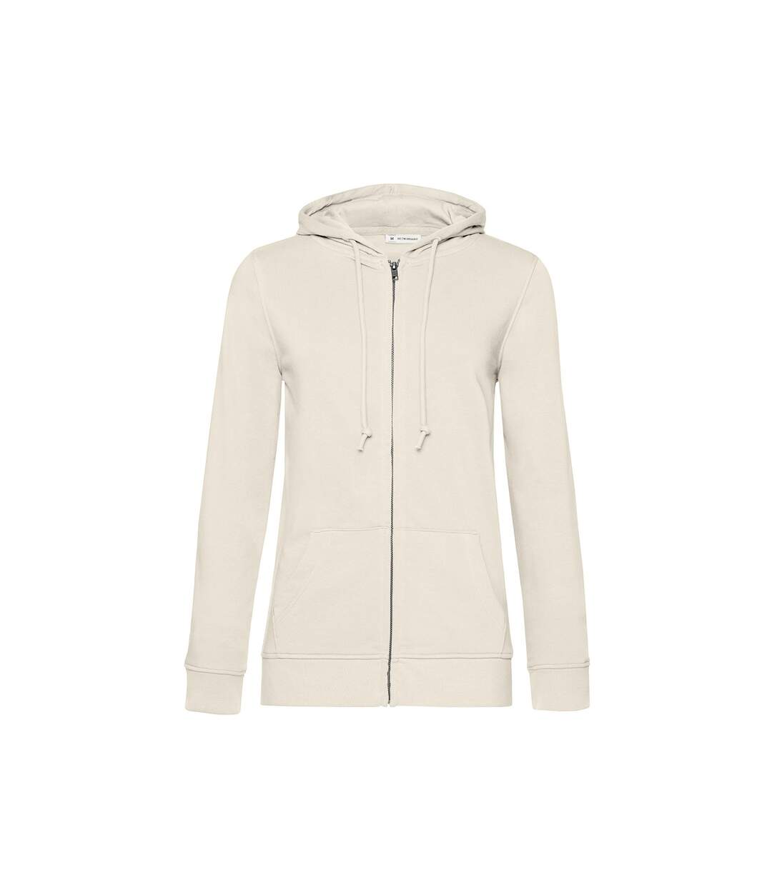 Womens/ladies organic hoodie off white B&C-1