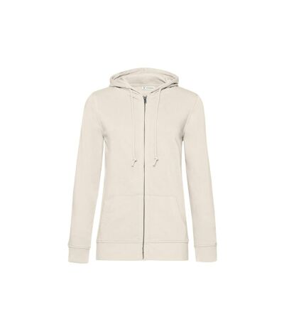 Womens/ladies organic hoodie off white B&C