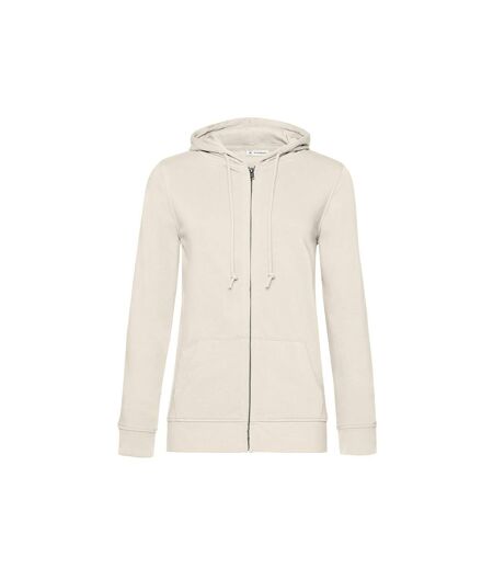 Womens/ladies organic hoodie off white B&C
