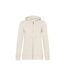 Womens/ladies organic hoodie off white B&C-1