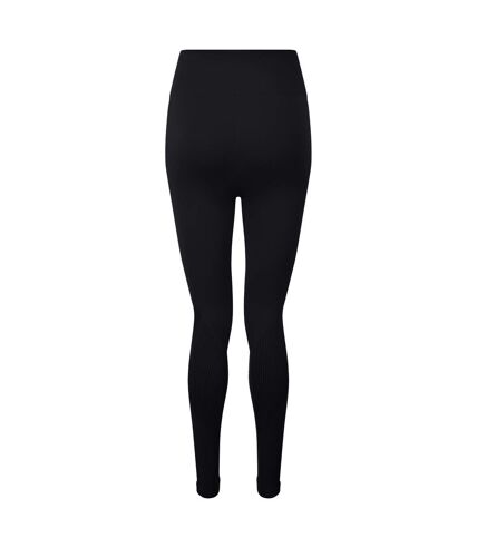 TriDri Women/Ladies Seamless 3D Fit Multi-Sport Sculpt Solid Colour Leggings (Noir) - UTRW7677