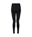 TriDri Women/Ladies Seamless 3D Fit Multi-Sport Sculpt Solid Colour Leggings (Noir) - UTRW7677