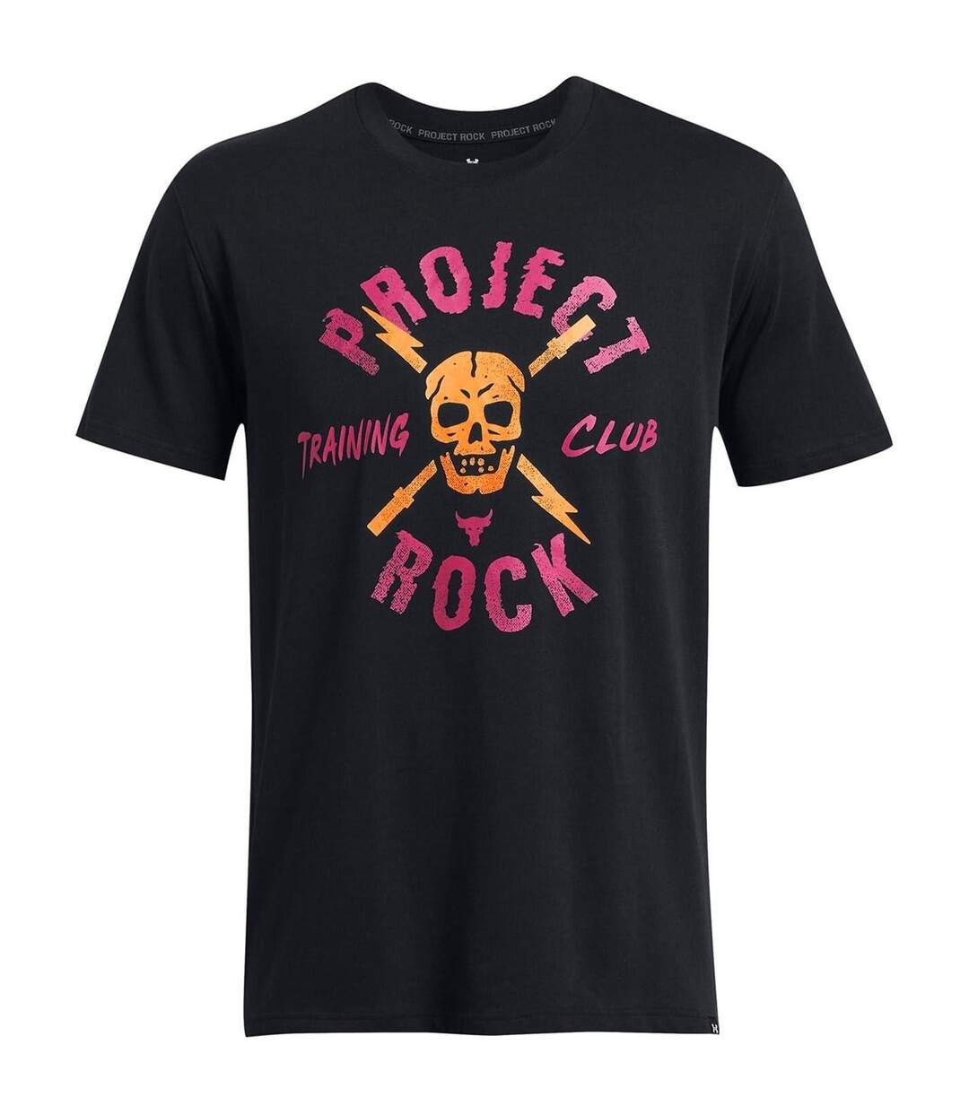 T-shirt Project Rock Homme Noir Under Armour-2