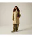 Veste Imperméable Longue Et Unie À Capuche Et Taille Ajustable Ramona Femme Beige Regatta-1