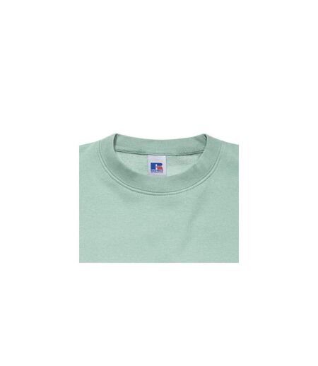 Mens Authentic Sweatshirt Slimmer Cut Eucalyptus Russell