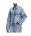 Veste en jean bleu femme calvin klein jeans denim jacket-1