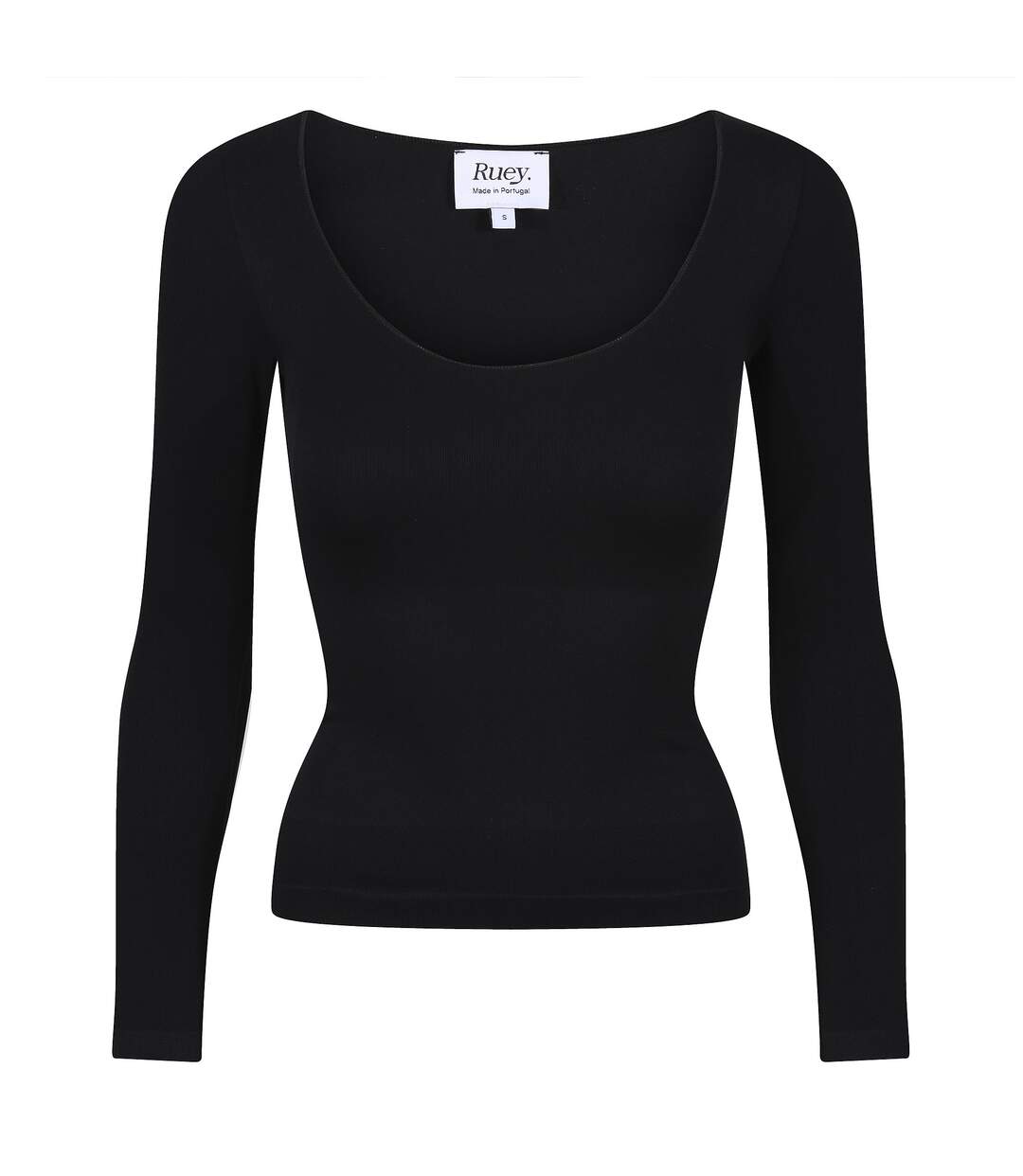 Ladies Essentials Long Sleeve Top Sculpting Recycled Stretch Everyday Fit-1
