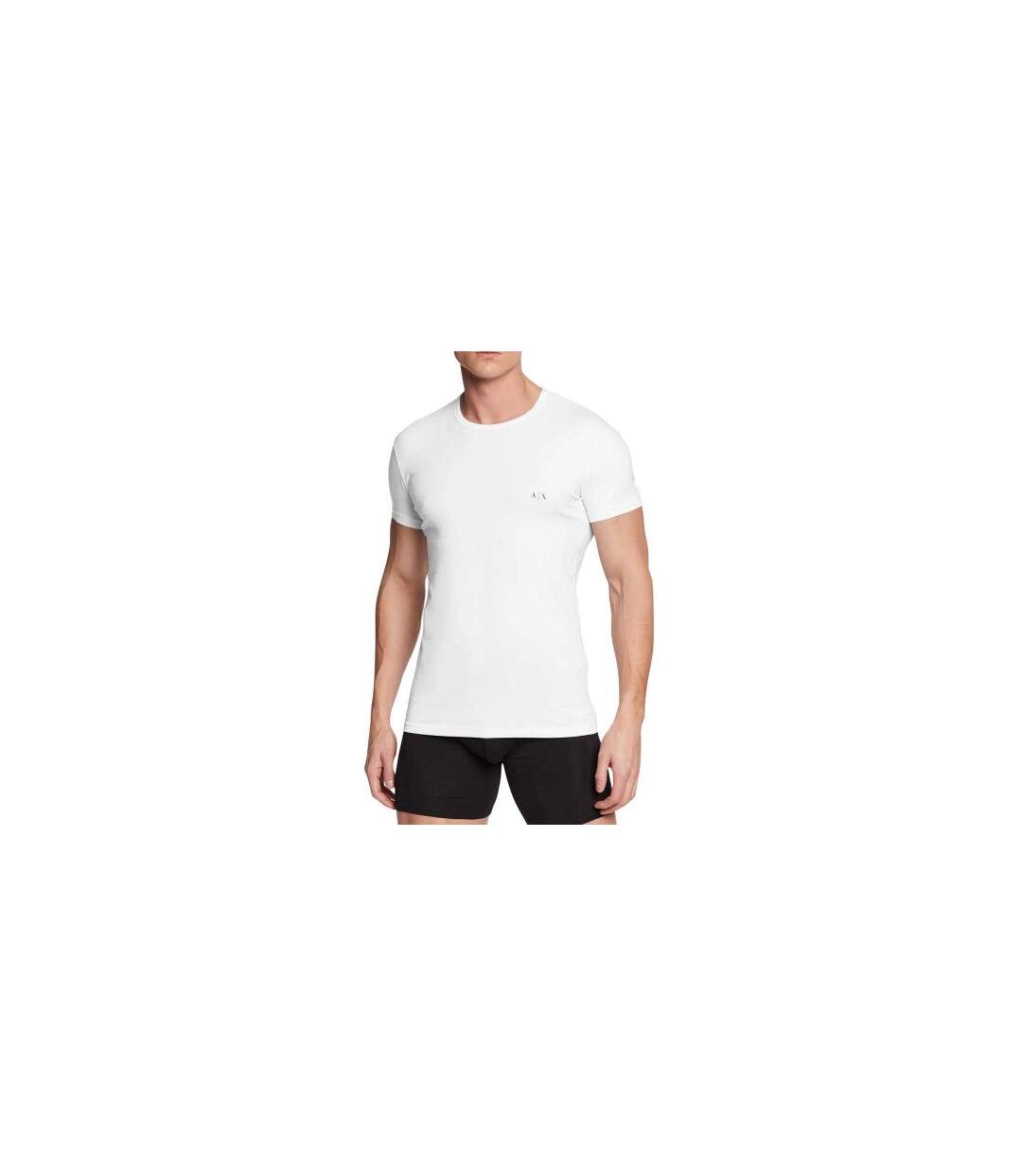 T-shirts Motif/style Logo Homme Blanc Armani Exchange-1