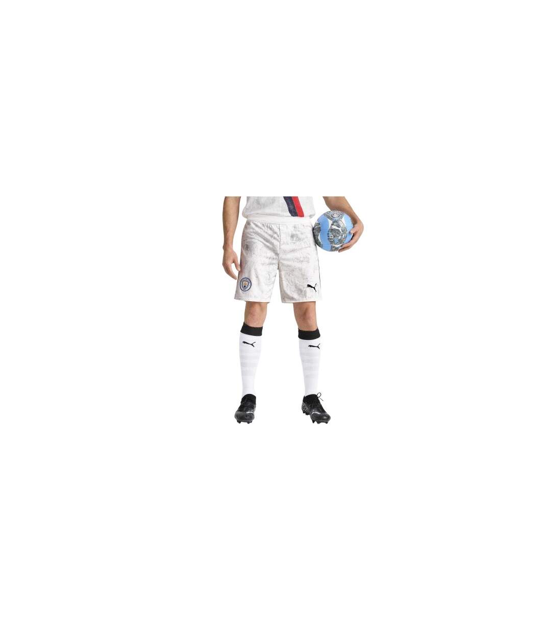 Unisex Adult Manchester City Fc Football Shorts White Puma-2