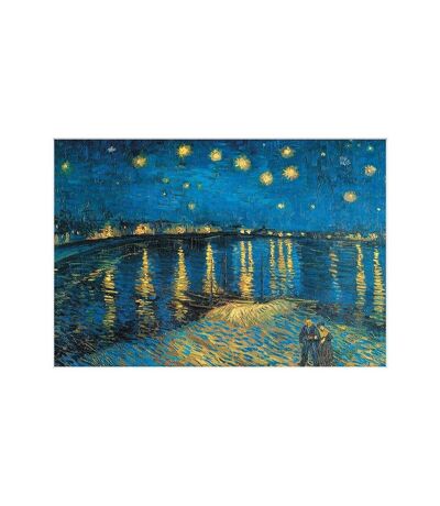 Vincent Van Gogh - Imprimé NIGHT AT THE RHONE (Bleu / Jaune) (40 cm x 30 cm) - UTPM6423