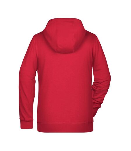 Veste À Capuche Femme Rouge James And Nicholson