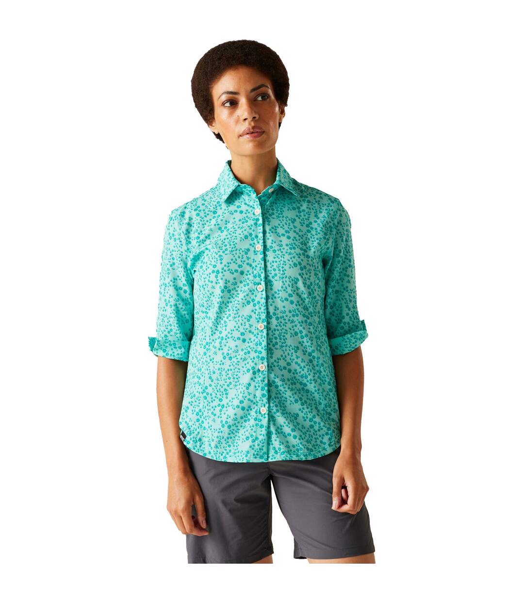 Chemisier Kinnis Femme Bleu Ciel Regatta-1