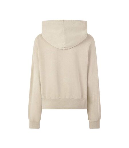 Sweat À Capuche Femme Beige Lacoste
