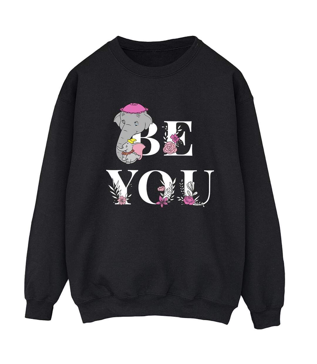 Disney Sweat-shirt Dumbo Be You Femme/Ladies (Noir) - UTBI14310-1