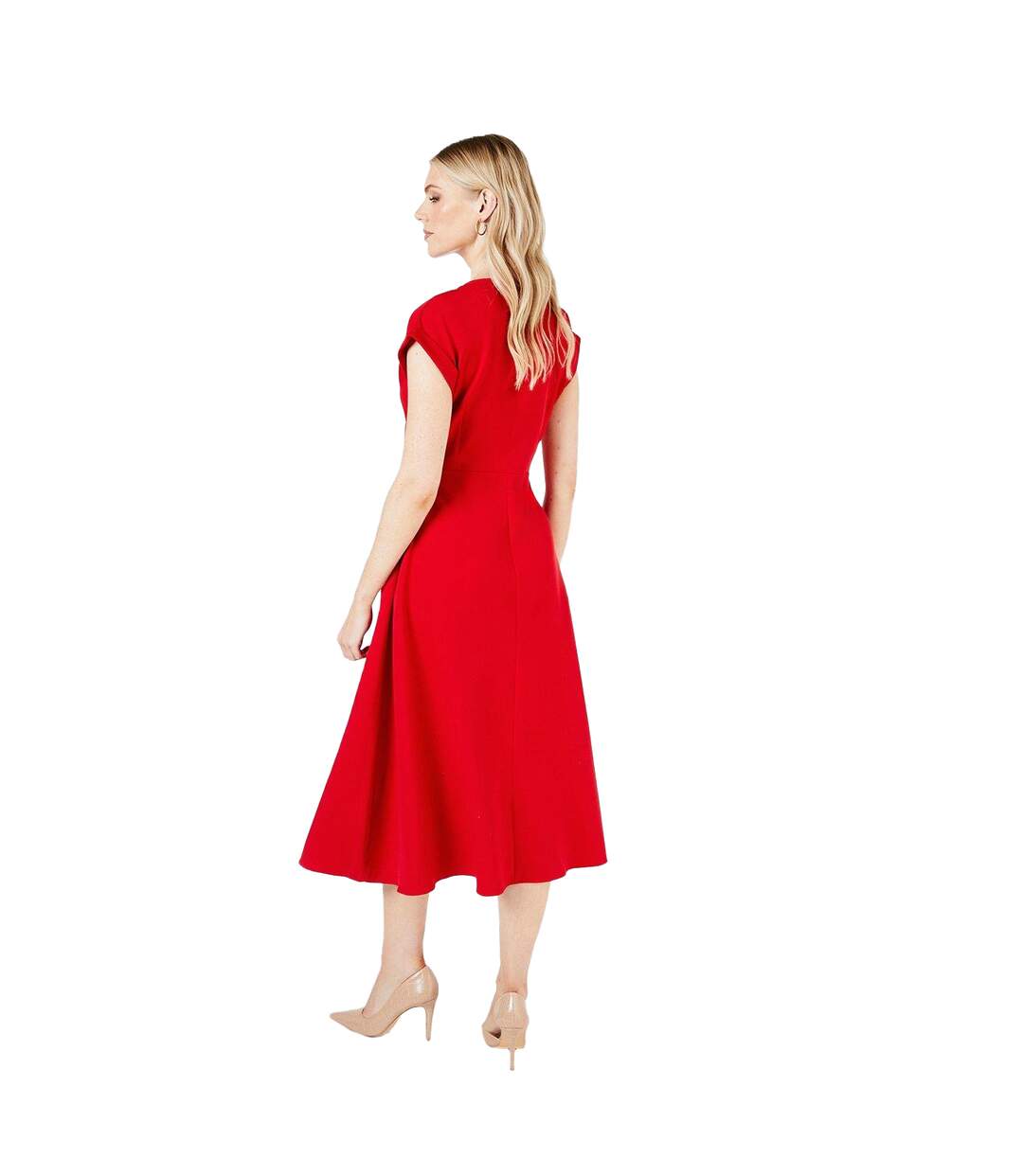 Womens/ladies twist wrap dress red Principles