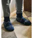 Isotoner Chaussettes d'intérieur homme maille jacquard, picots antidérapants-2