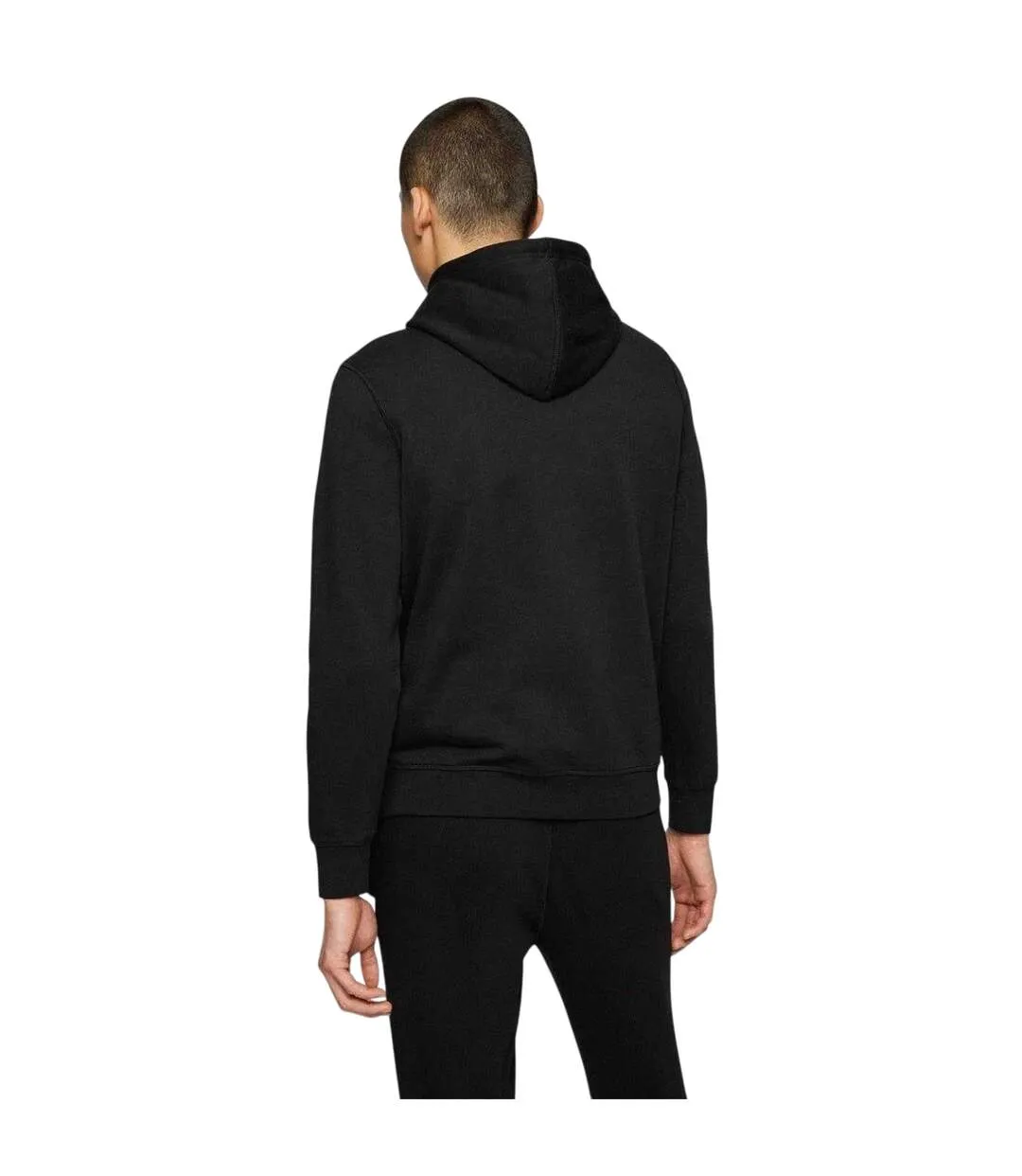 Mens Wetalk Pullover Hoodie Black Boss-3