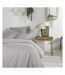 Parure de lit unie en coton gris mastic today 220x240-1