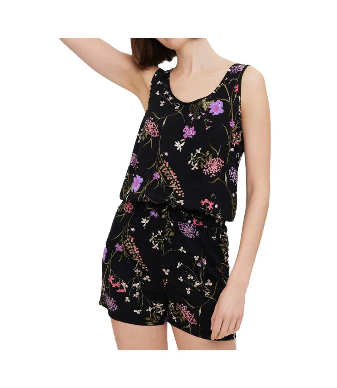 Combishort Imprimé Noir Femme Vero Moda Playsuit - S-1