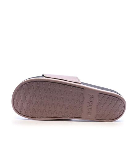 Sandales rose/noir femme adidas confortables adilette