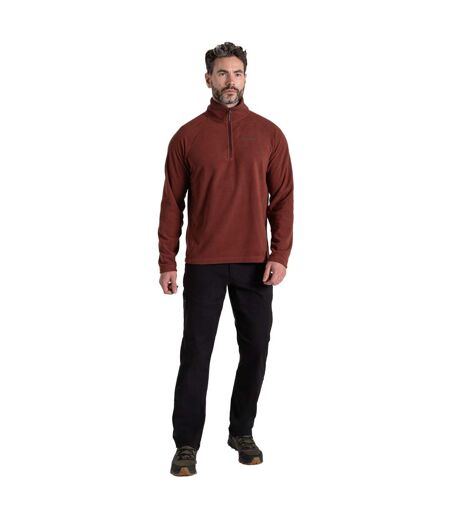 Mens corey vi half zip fleece top axinite red Craghoppers
