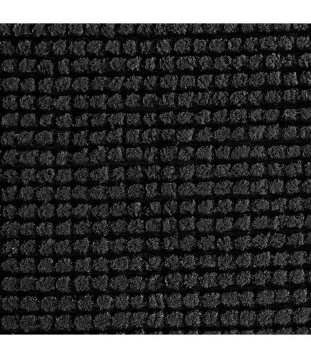 Tapis de Salle de Bain Chenille 50x80cm Noir