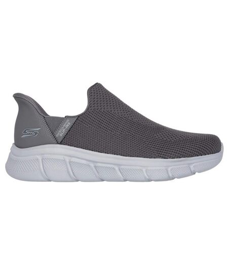 Mens bobs b flex resilient trainers grey Skechers