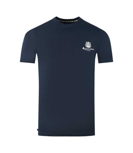 T-shirt Motif Logo London Aldis Homme Bleu Marine Aquascutum