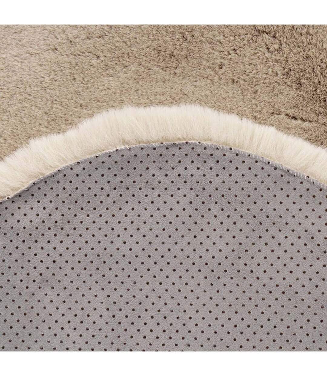 Tapis Uni Doux Poils Longs Rabbit 60x90cm Ivoire-4