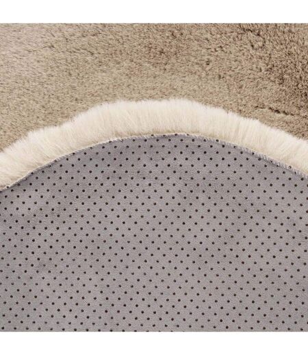 Tapis Uni Doux Poils Longs Rabbit 60x90cm Ivoire