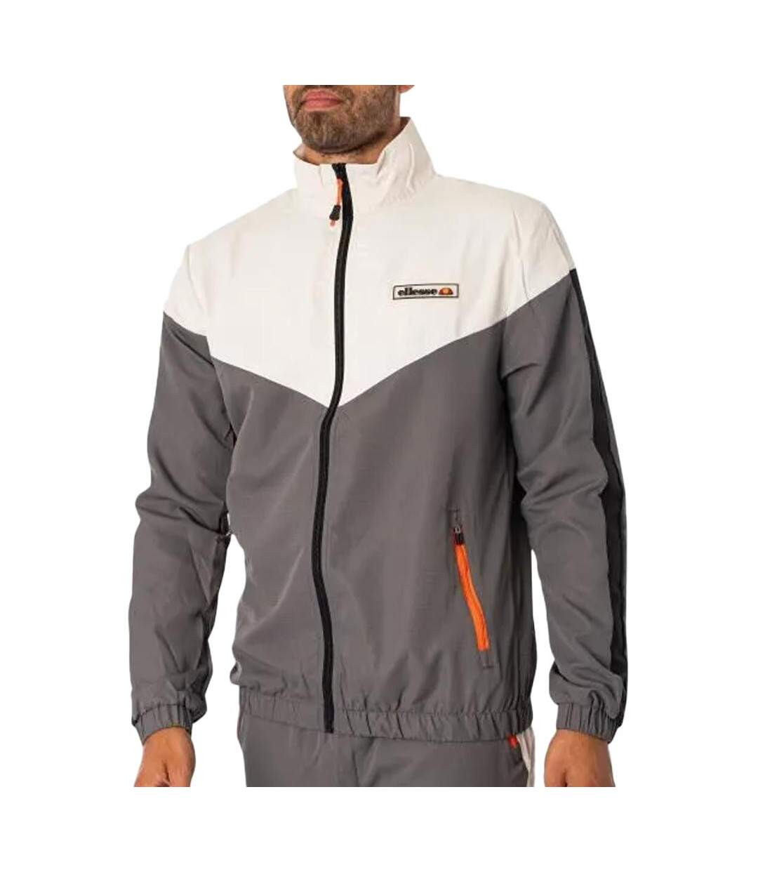 Veste Beige/Grise Homme Ellesse Tomana - M-1