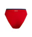 Womens/ladies Logo High Waist Bikini Bottoms Red Speedo-2
