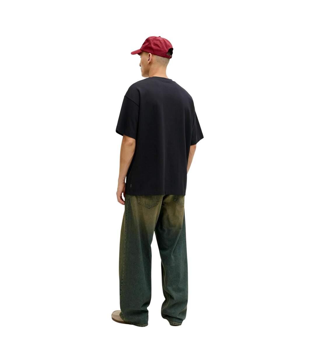 T-shirt Barron Homme Noir Jack And Jones-3