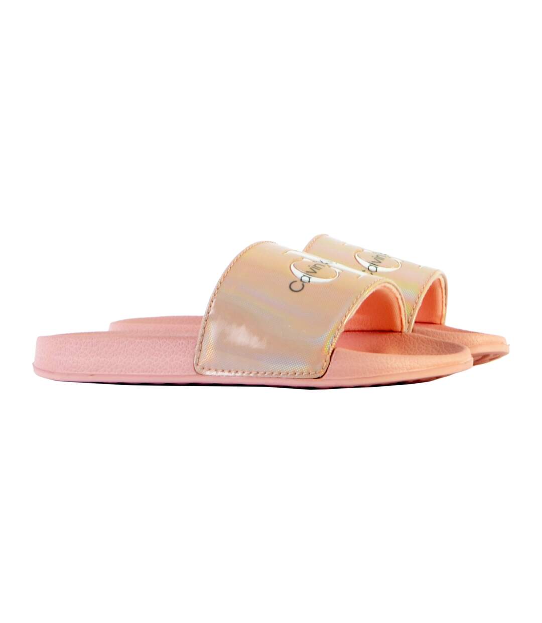 Sandales à Enfiler Enfant Calvin Klein Jeans Logo Print Pool Slide-3