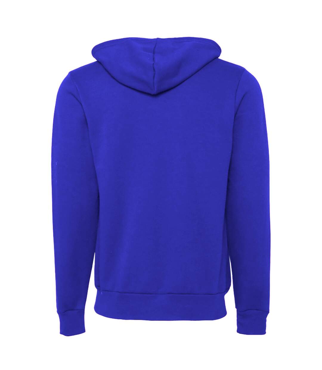 Canvas Unisex Zip-up Polycotton Fleece Hooded Sweatshirt / Hoodie (True Royal) - UTBC1337-2